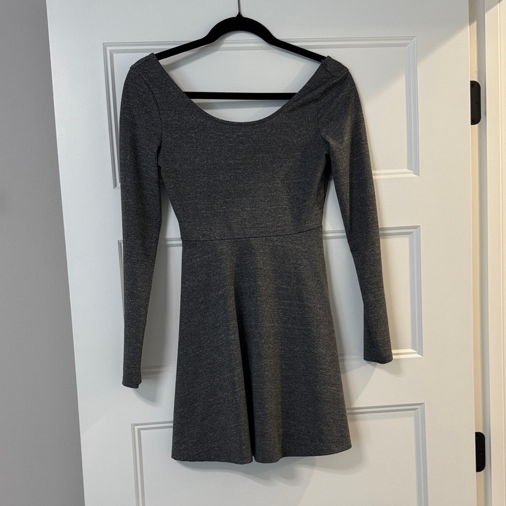 H&M Charcoal Long Sleeve Dress